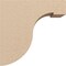 Ekena Millwork 6"W x 12"D x 12"H Classic Del Monte Rough Cedar Woodgrain TimberThane Corbel, Primed Tan CORUR06X12X12DELRCPR - alternate 3